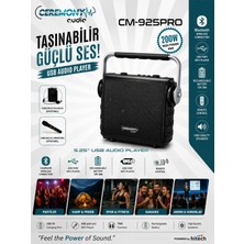 Ceremony Audio | CM-925PRO | 5.25 Inç | 200WATT | Profesyonel Taşınabilir Bluetooth Hoparlör | Tws
