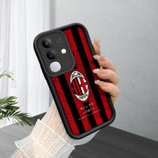 Ucuc Vivo Y29 4g Uyumlu Siyah Silikon Şık Baskı Kılıf Darbeye Dayanıklı Kamera Korumalı