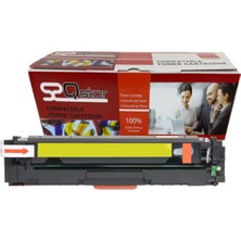 Qstar Hp 203A CF542A Muadil Toner Sarı 1.400 Sayfa CRG054 CRG045 201A M254 M280 M281 LBP621 LBP623 CF540A