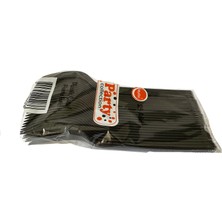 Omeyva Plastik Çatal Siyah Renkli Parti Piknik Davet Doğum Günü Çatalı - 18 Cm. - 25 Adetlik Paket