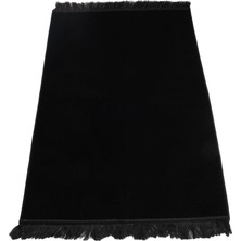 Hayrat Neşriyat Kadife Velur Seccade Düz Renk (70X110 Cm. Siyah)
