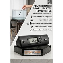 Pileli Store Dijital Prob Termometre - Akvaryum, Buzdolabı ve Oto Isı Ölçer 723082