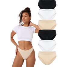 Forever More 6'lı Dikişsiz Basic Kadın Slip Külot