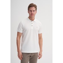 Cazador 40520 Erkek Beyaz Polo Yaka Tshirt