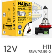 Narva H11 Halojen Ampul 12V 55W PGJ19-2 (1 Adet)
