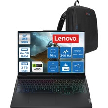 Lenovo Legion Pro 7 Intel Core I9 14900HX 64GB Ddr5 2tb SSD Geforce Rtx 4090 16GB Freedos 16" Wqxga (2560X1600) IPS 500NITS 240Hz DISPLAYHDR400 Oyuncu Bilgisayarı LG83DE002KTRF12 + Zetta Çanta