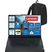 Lenovo Legion Pro 7 Intel Core I9 14900HX 128GB Ddr5 2tb SSD Geforce Rtx 4090 16GB Windows 11 Pro 16" Wqxga (2560X1600) IPS 500NITS 240Hz DISPLAYHDR400 Oyuncu Bilgisayarı LG83DE002KTRP27 + Zetta Çanta