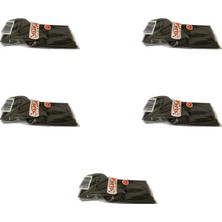 Omeyva Plastik Çatal Siyah Renkli Parti Piknik Davet Doğum Günü Çatalı - 18 Cm. - 25 Adetlik 5 Paket