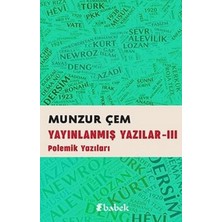 Babek Yayınları Yayınlanmış Yazılar -3