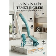 Pileli Store 2'li Profesyonel Set - Biberon, Şişe ve Kavanoz Fırçası ile Bulaşık Fırçası 723096