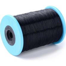 Yiğit Aksesuar 0.45 mm Siyah Sert Misina Çanta Aksesuar Takı Yapım Misinası 400-450 Metre