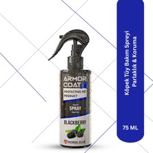 ARMOR COAT Köpek Tüy Bakım Spreyi, Köpek Parfümü Böğürtlen Kokulu Parlaklık & Koku Giderici 75 ml