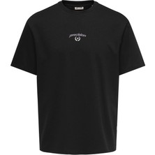 Only & Sons Onscaspian Airflex Process Boxy Ss Tee Erkek T-Shirt Siyah (22037486)