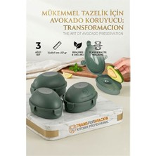 3 Lü Avokado Saklama Kabı | Kilitli Taze Tutucu Koruyucu Kutu | Kararmaya Son 723085 Midastech