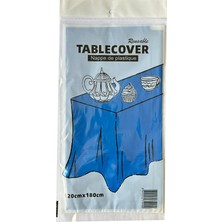 Omeyva Plastik Naylon Su Geçirmez Parti Piknik Renkli Masa Örtüsü - 120X180 Cm. - Koyu Mavi - 1 Adet