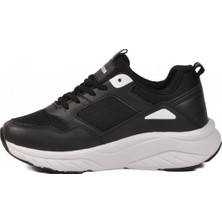 Ayk's Siyah-Beyaz Yüksek Tabanlı Hafif Unisex Spor Ayakkabı 2105 Z