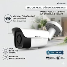 Sec-On Akıllı Motorize Lensli Güvenlik Kamerası