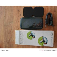Bu Ürün, Scooter ve Motosiklet Aynalarına Takılabilen Evrensel Bir Akıllı Telefon Tutucusudur.uyumluluk: 5.5 Inçe Kadar Olan Tüm Akıllı Telefonlar Için