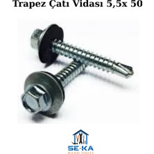 Trapez Çatı Vidası 5,5x 50 100 Adet