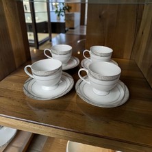 Vintage Karaca Rosalına Collectıon Nescafe Fincanı Seti 4'lü