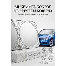 Marsilyan Katlanabilir Oto Güneşliği 150X70CM Ön Cam Tam Koruma Metalize Pratik Güneşlik 422255 -Marsil