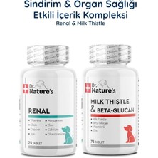 Dr. Nature's Köpek Renal 75 Tablet + Milk Thistle 75 Tablet Seti – Böbrek ve Karaciğer Destek Paketi