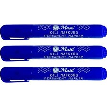 Masis Permanent Mavi Yuvarlak Uç Mavi 12LI