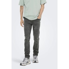 Only & Sons Onsloom Slim 4377 Ey Box Jeans Erkek Kot Pantolon Gri (22034377)