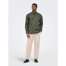 Only & Sons Onssinus Tapered Loose Flex 0367 Pants Erkek Pantolon Gri (22037322)