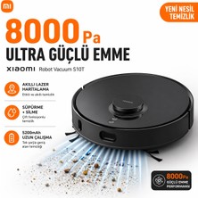 Xiaomi Akıllı Lazer Haritalamalı 8000 Pa Ultra Çekim Sunan Islak Kuru Temizlik Yapan Uzaktan Kontrollü ve Yüksek Bataryalı Robot Süpürge