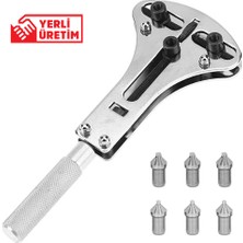 Saatse Büyük Boy 52MM Çelik Saat Arka Kapak Açma Anahtarı Tamir Aparatı