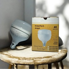 Formel LED E27 Duy 40W Kristal Torch Ampul Beyaz Işık 6500K