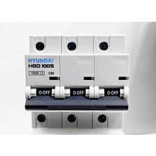 Hyundai 3p 80 Amper C Eğrisi 10 Ka Otomatik Sigorta