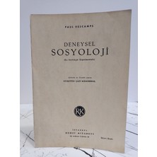 Remzi Kitabevi Deneysel Sosyoloji ( 2. El Kitap )