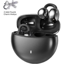 Alpha Store Fiyonk Charm Hediyeli Modern Klips Tasarımlı Kablosuz Kulaklık