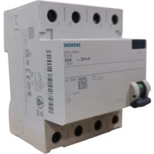 Siemens 4p 63 30MA Kaçak Akım Koruma Rölesi