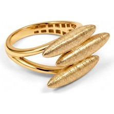 GEBZE TAKI 14 Ayar Altın Sculptura Dokulu Yüzük