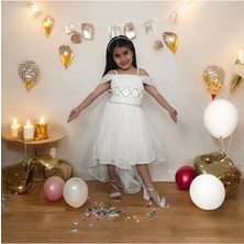 Ahsenim Bebe Çapraz Ipli Kuyruklu Kısa Gezboy Abiye Elbise