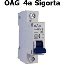 TP Elektrik Oag 4 Amper Monofaze Otomat Sigorta