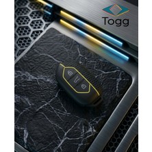Keymatik Togg T10X T10F Smart 3 Buton Petek Desenli Anahtar Kumanda Koruma Kılıfı