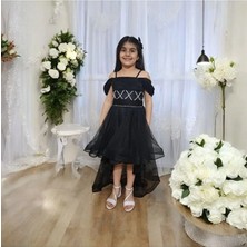 Ahsenim Bebe Çapraz Ipli Kuyruklu Kısa Gezboy Abiye Elbise
