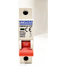 Hyundai 1p 32 Amper C Eğrisi 6 Ka Otomatik Sigorta