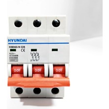 Hyundai 3p 25 Amper C Eğrisi 6 Ka Otomatik Sigorta