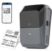 Powermaster PM-29886 Çok Amaçlı Bluetooth Destekli Taşınabilir Akıllı Termal Etiket Yazıcısı 55 mm Adisyon Etiket Yazıcı