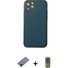 Marsilyan™- iPhone 12 Pro Max Kılıf Yadigar Klasik - Siyah Joko Magic 5d Hayalet Cam + Siyah Metal Kamera Lens Koruma Cam