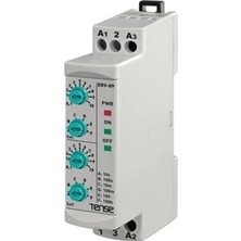 Tense Erv-09 Multifonksiyonlu Flaşör Zaman Rölesi Aç Kapat Zamanı Ayarlama 1 Saniye - 100 Saat