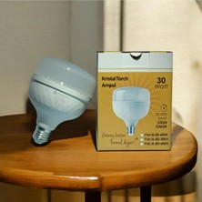 Formel LED E27 Duy 30W Kristal Torch Ampul Beyaz Işık 6500K