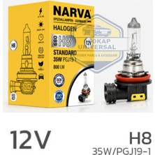 Narva H8 Halojen Ampul 12V 35W PGJ19-1 (1 Adet)