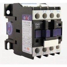 Oag D18-10 7,5 Kw Ac Kontaktör D Tipi 18 Amper ( 1 Açık-1 Kapalı Kontak)