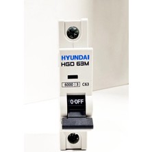 Hyundai 1p 63 Amper C Eğrisi 6 Ka Otomatik Sigorta